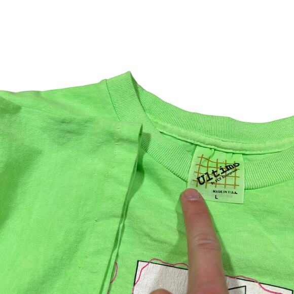 VTG 90s Salem Cigarettes SoundWaves Promo T-Shirt Ultimo Tag Tobacco - Picture 3 of 4